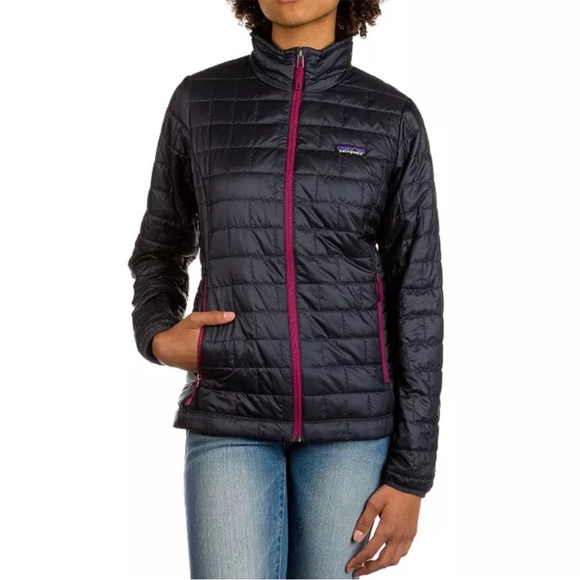 Patagonia Nano Puff Jacket
Women's XS Black/Navy Magenta
Zip STY84217 PrimaLoft - Picture 1 of 8